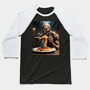 Eddie eating spaghetti Baseball T-Shirt